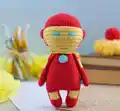 Iron Man Amigurumi Pattern step 1 - construction progress