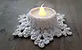 LED Tealight Holder Let it Snow Pattern step 1 - construction progress