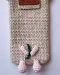 Adorable Pig Phone Pouch Crochet Pattern step 3 - details and accessories