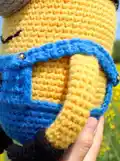 Minion Amigurumi Pattern step 3 - details and accessories