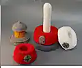 Lighthouse Stacking Toy Amigurumi Pattern step 3 - details and accessories