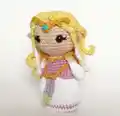 Princess Zelda Amigurumi Pattern step 3 - details and accessories