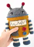 Pixie the Robot Amigurumi Pattern step 1 - construction progress