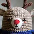 Mini Deer Amigurumi Pattern step 1 - construction progress