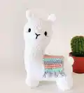 Layla the Llama Amigurumi Pattern step 1 - construction progress