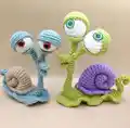 Adorable Snail Amigurumi Pattern step 2 - assembly progress