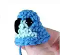 Mini Parrot Amigurumi Pattern step 2 - assembly progress