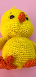 Cute Chick Amigurumi Pattern step 4 - final assembly and finishing