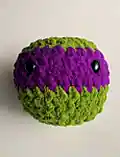 Ninja Turtle Amigurumi Pattern step 2 - assembly progress