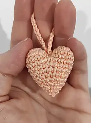 Heart Keychain Crochet Pattern