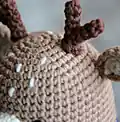 Mini Deer Amigurumi Pattern step 2 - assembly progress