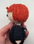 Harry Potter and Friends Amigurumi Pattern step 2 - assembly progress