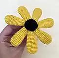Bumble Blossom Black Eyed Susan Pattern step 3 - details and accessories