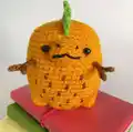Pineapple Rex Amigurumi Pattern step 1 - construction progress