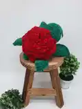 Rose Turtle Amigurumi Pattern step 2 - assembly progress