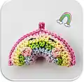 Sun & Rainbow Key Chains Pattern step 4 - final assembly and finishing