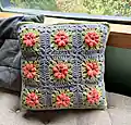 Flower Garden Throw Pillow Pattern step 4 - final assembly and finishing