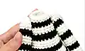 Xander The Zebra Amigurumi Pattern step 3 - details and accessories