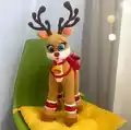Forest Deer Amigurumi Pattern step 1 - construction progress