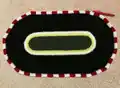 Race Track Mat Crochet Pattern step 2 - assembly progress