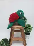 Rose Turtle Amigurumi Pattern step 1 - construction progress