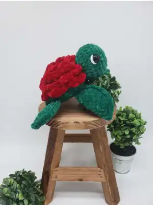 Rose Turtle Amigurumi Pattern