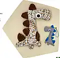 Dino's Family Amigurumi Pattern step 3 - details and accessories