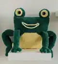 Frog Pillow Crochet Pattern step 3 - details and accessories