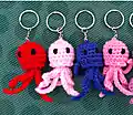 Jellyfish Keychain Pattern step 4 - final assembly and finishing