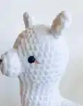 Layla the Llama Amigurumi Pattern step 3 - details and accessories