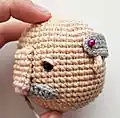 Grandpa Amigurumi Pattern step 2 - assembly progress