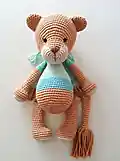 Alan the Lion Amigurumi Pattern step 3 - details and accessories