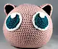 Jigglypuff Amigurumi Pattern step 4 - final assembly and finishing