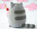 Pusheen Cat with Ice Cream Amigurumi Pattern step 4 - final assembly and finishing
