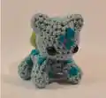 Bulbasaur Pokemon Amigurumi Pattern step 1 - construction progress