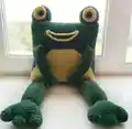 Frog Pillow Crochet Pattern step 2 - assembly progress
