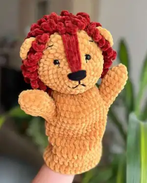 Lion Hand Puppet Amigurumi Pattern