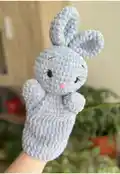 Bunny Hand Puppet Amigurumi Pattern step 3 - details and accessories