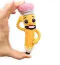 Bobby the Pencil Crochet Amigurumi Pattern step 1 - construction progress