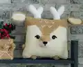 Adorable Pillow Reindeer Crochet Pattern step 1 - construction progress