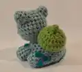 Bulbasaur Pokemon Amigurumi Pattern step 3 - details and accessories