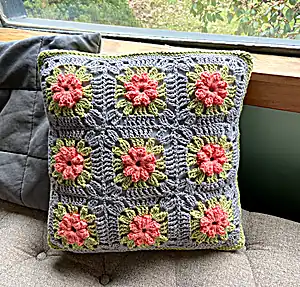 Flower Garden Throw Pillow Pattern