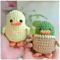 Adorable Duck No Sew Amigurumi Pattern step 2 - assembly progress
