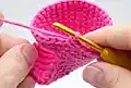 Florence the Flamingo Amigurumi Pattern step 4 - final assembly and finishing