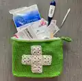 First Aid Kit Zippered Pouch Pattern step 1 - construction progress