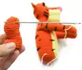 Tigger Amigurumi Pattern step 4 - final assembly and finishing