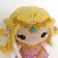 Princess Zelda Amigurumi Pattern step 2 - assembly progress