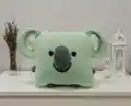 Cute Koala Pillow Crochet Pattern step 2 - assembly progress