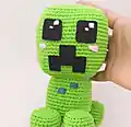 Kawaii Creeper Amigurumi Pattern step 4 - final assembly and finishing