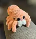 Adorable Low Sew Spider Amigurumi Pattern step 1 - construction progress